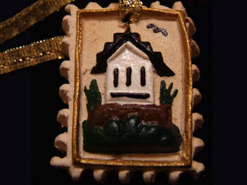 Small Ornament with Cottage